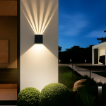 Applique murale LED extérieure étanche moderne façade