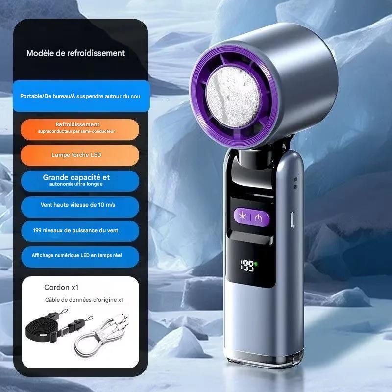 Ventilateur portable pliable 100 vitesses USB-C – Image 4