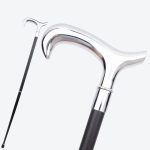 Canne de marche élégante argentée démontable 93cm
