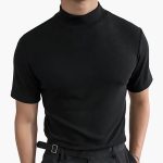 Haut Homme Coupe Slim – Col Montant Polyvalent Confort