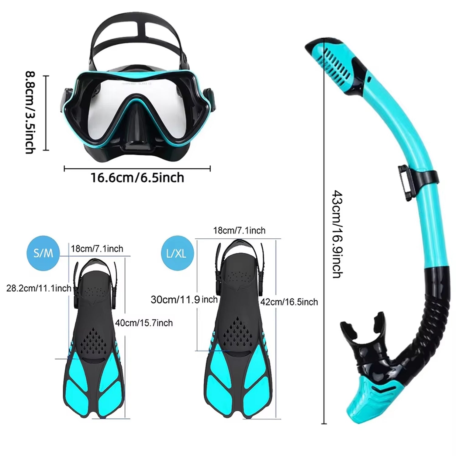 Kit Snorkeling Adulte Vision Panoramique Anti-Buée – Image 10
