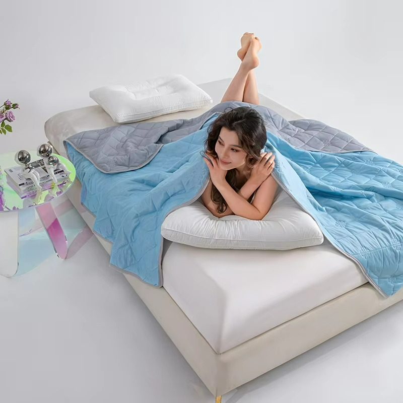 Couette fraîcheur été double face anti-allergie – Image 11