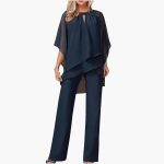 Ensemble Pantalon Femme Confortable Ample pour Bureau et Fêtes