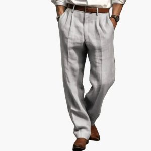 Pantalon homme coupe droite chic pour travail et occasions