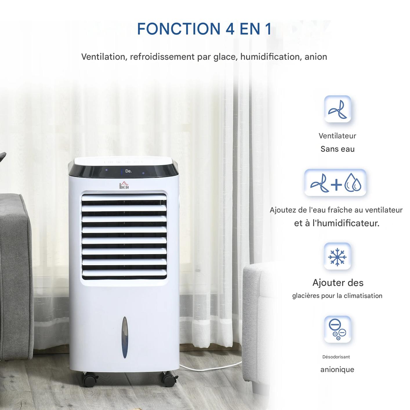 Climatiseur mobile Ionisation 9 réglages Télécommande – Image 3