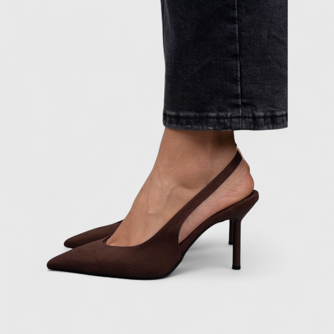 Escarpins confortables femme talon aiguille suède – Image 2