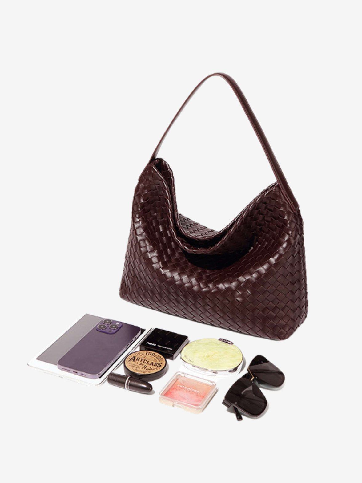 Grand sac femme vegan tressé pour travail quotidien – Image 11