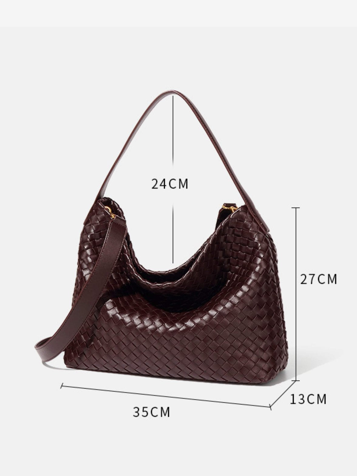 Grand sac femme vegan tressé pour travail quotidien – Image 15