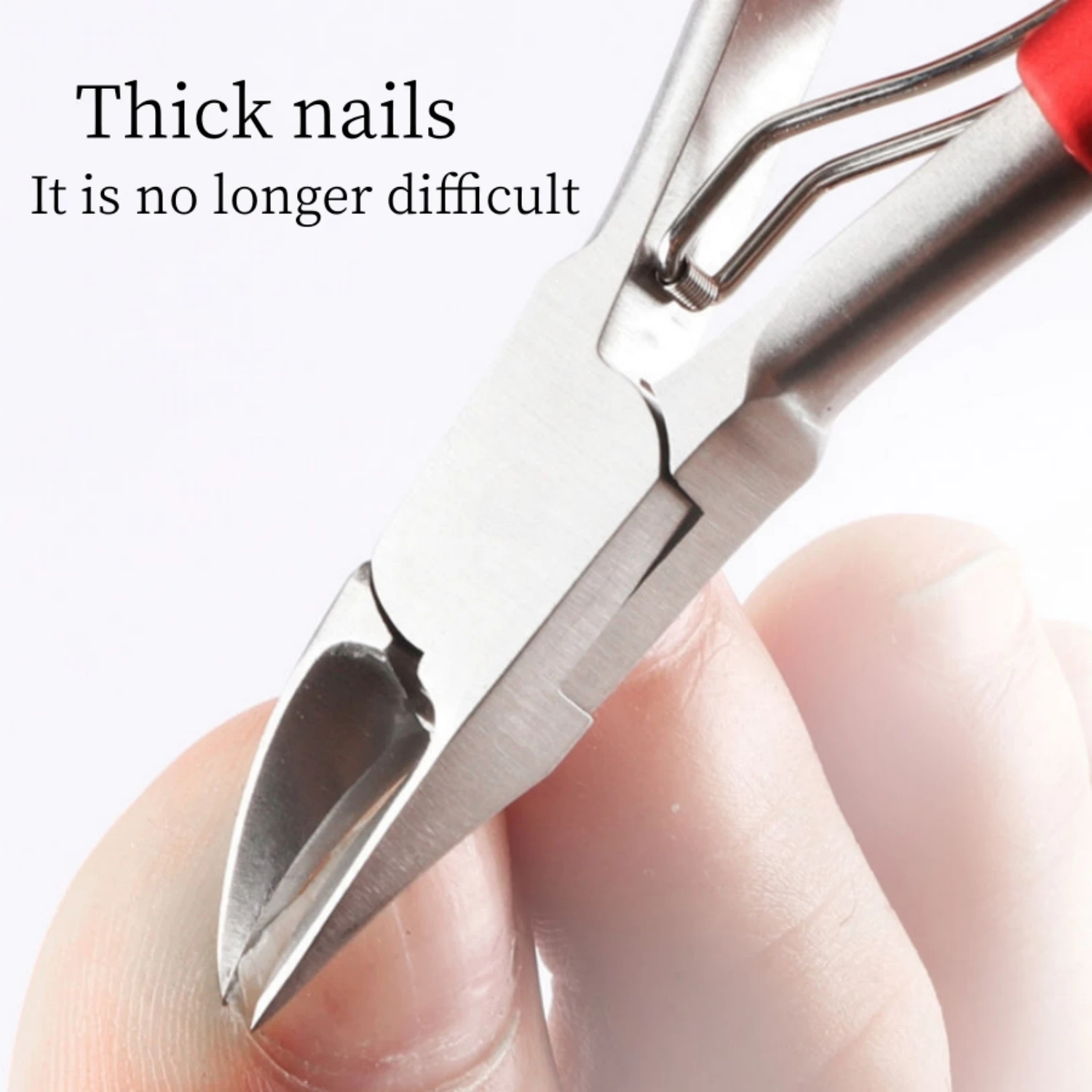 Pince coupe-ongles professionnelle lame incurvée ergonomique – Image 2