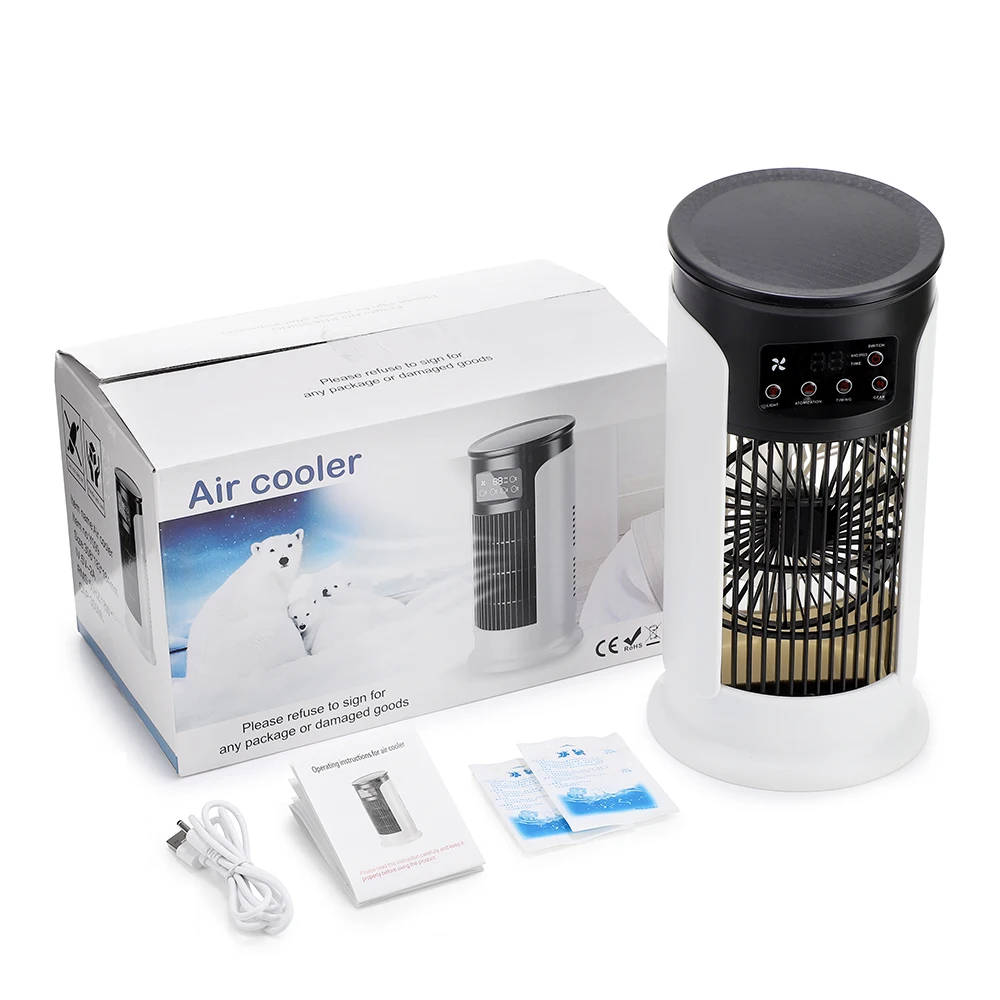 Mini climatiseur portable silencieux lumière d'ambiance – Image 8