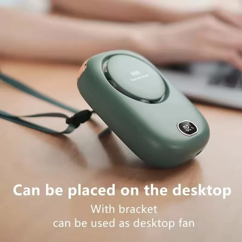 Ventilateur de cou portable USB 10h autonomie 3 vitesses – Image 4
