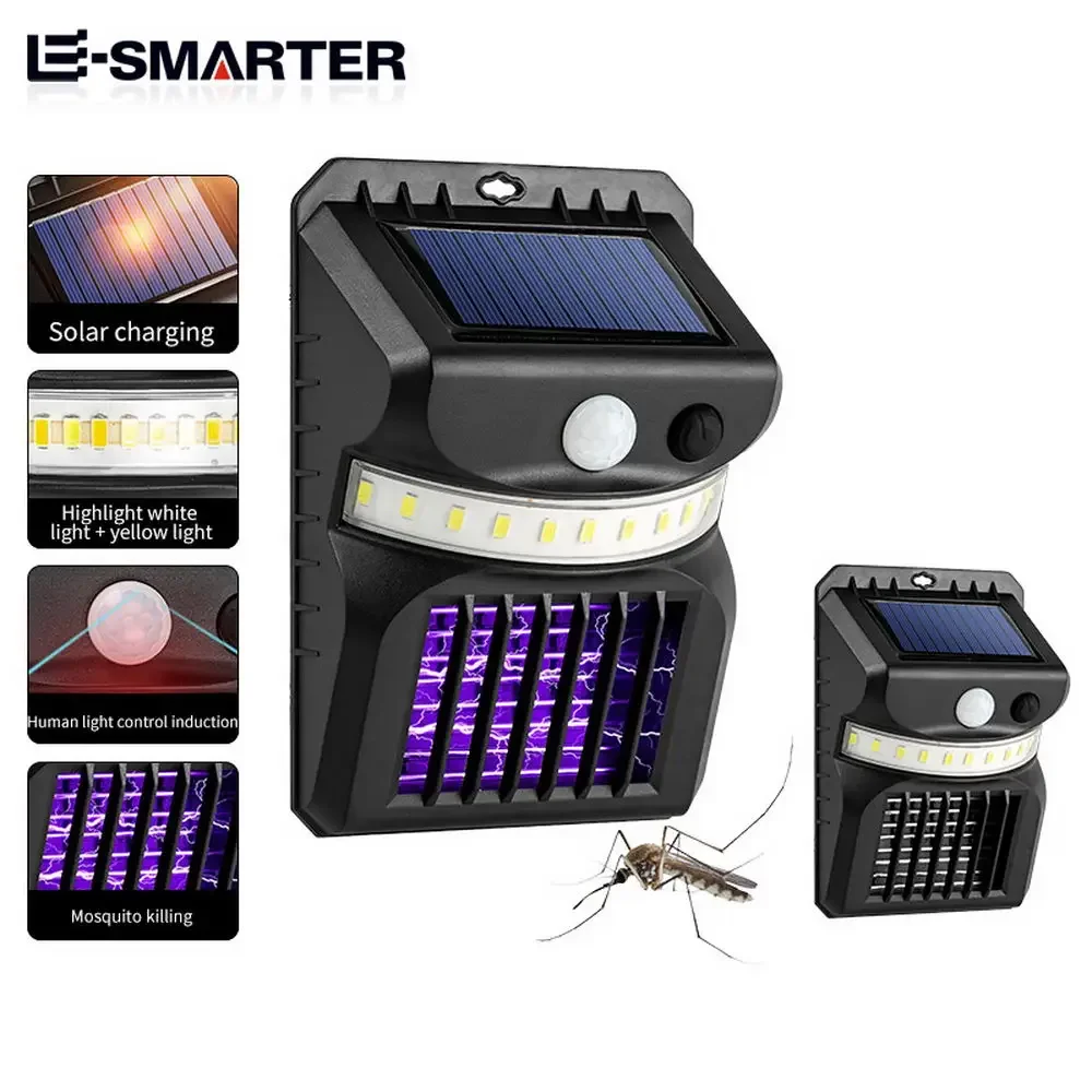 Borne Solaire LED Jardin Anti-Insectes Détecteur Mouvement – Image 4