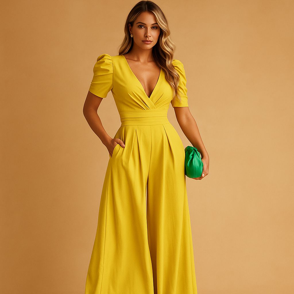 Combinaison femme soirée habillée coupe ajustée – Image 3