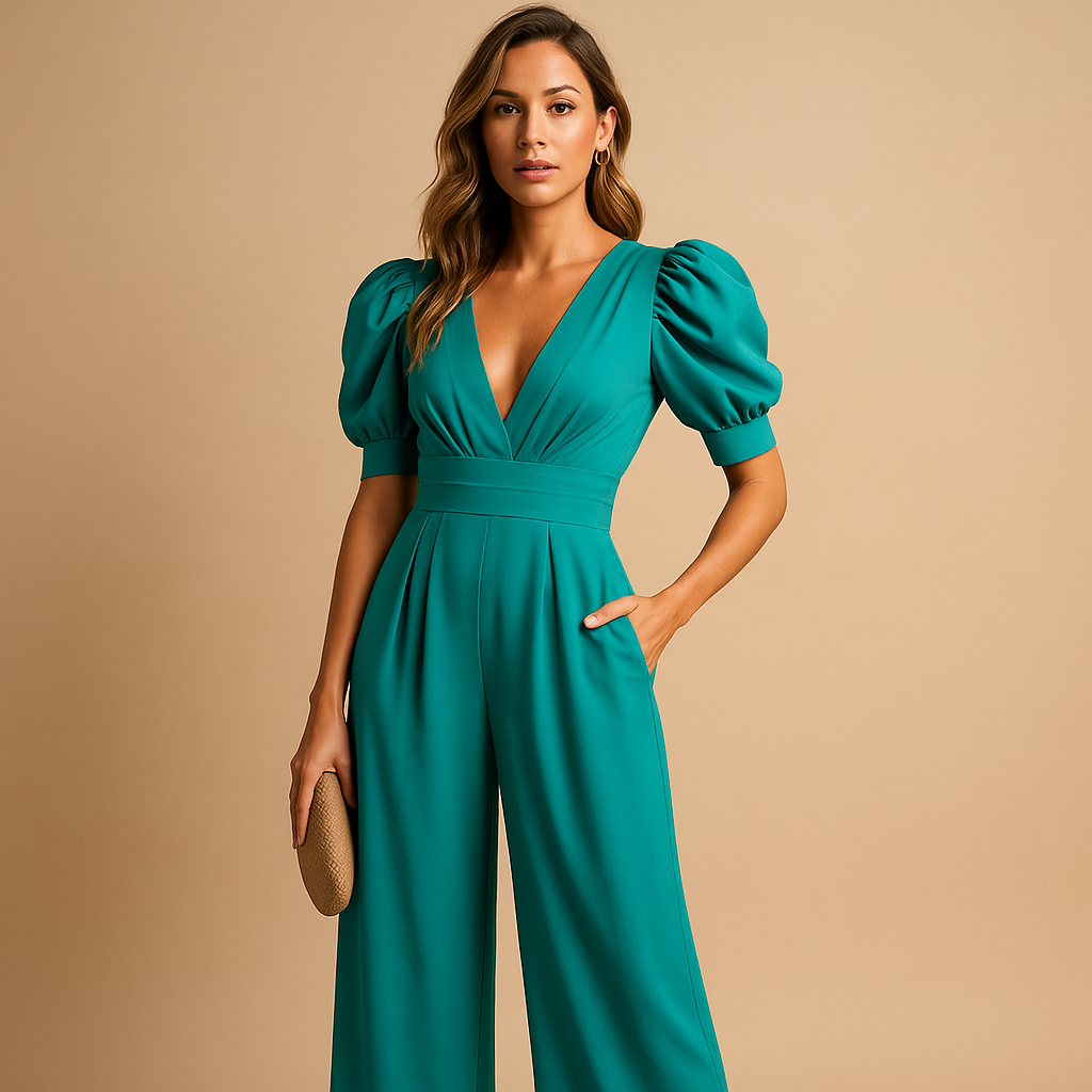Combinaison femme soirée habillée coupe ajustée – Image 4