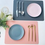 Set de table rectangulaire anti-tache lavable moderne