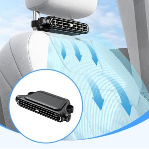 Ventilateur siège auto double turbine USB batterie