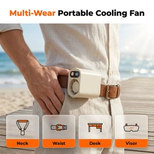 Mini Ventilateur Mains Libres Multi-usages Écran Digital
