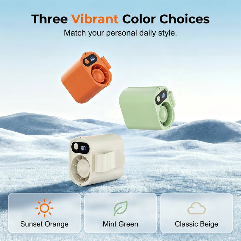 Mini Ventilateur Mains Libres Multi-usages Écran Digital – Image 10