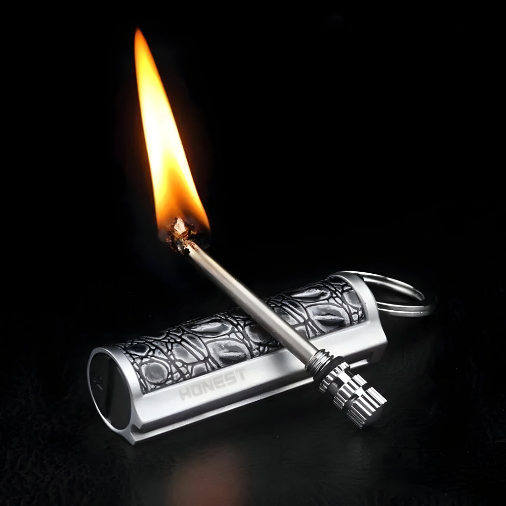 Allume-feu Survie Étanchéité Métal Porte-clés – Image 6
