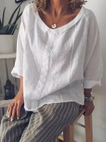 Blouse Femme tissu doux élégante polyvalente