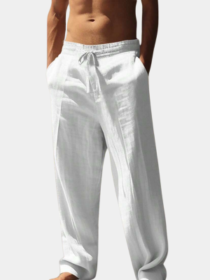 Pantalon respirant décontracté poches fonctionnelles taille élastique