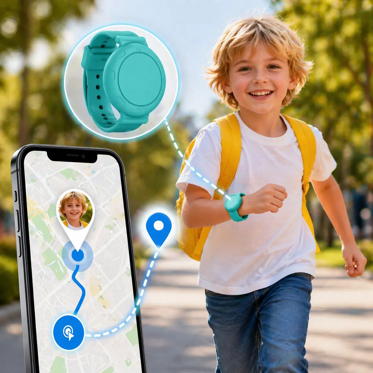Traceur GPS enfant étanche IP68 Localiser iOS Android – Image 3