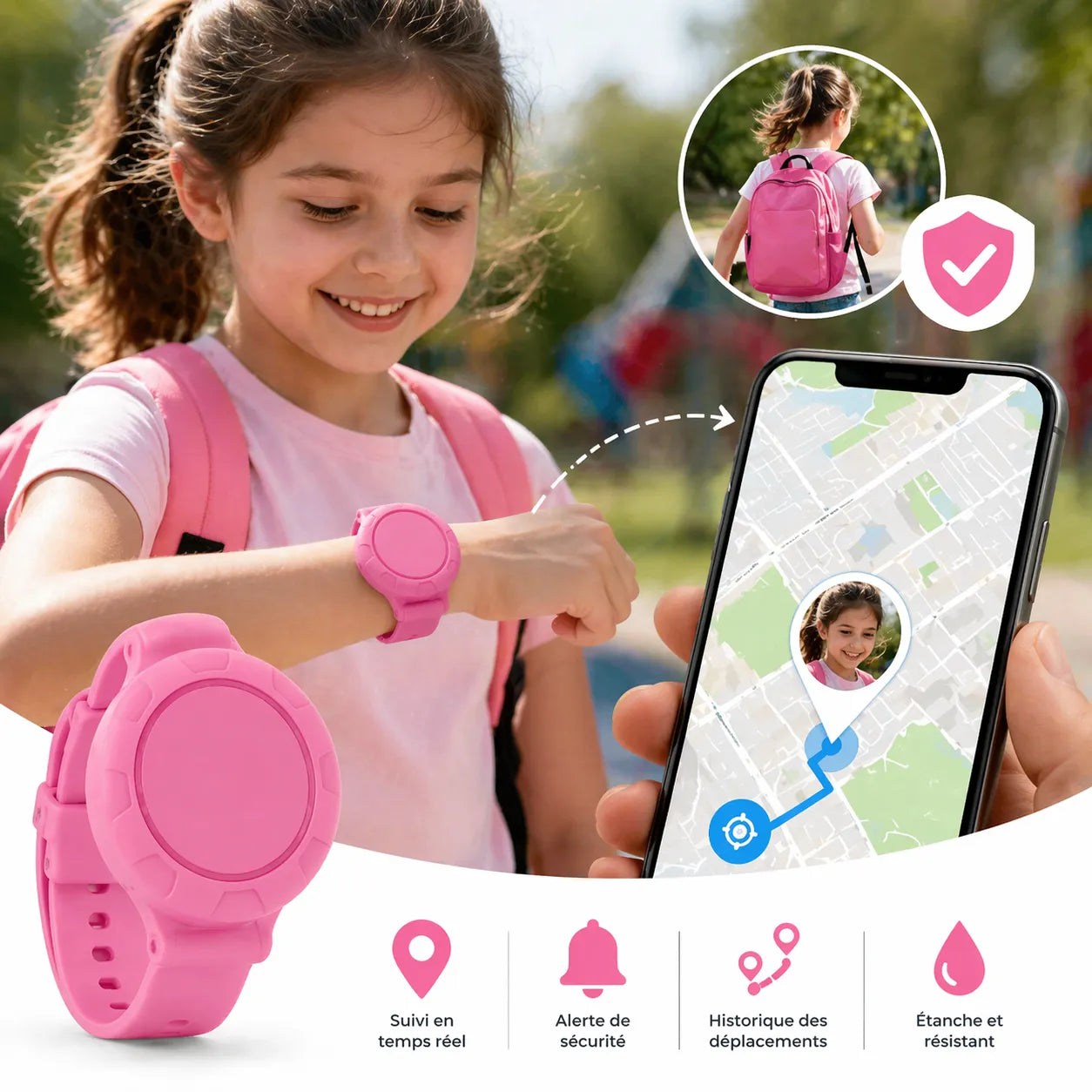 Traceur GPS enfant étanche IP68 Localiser iOS Android – Image 5