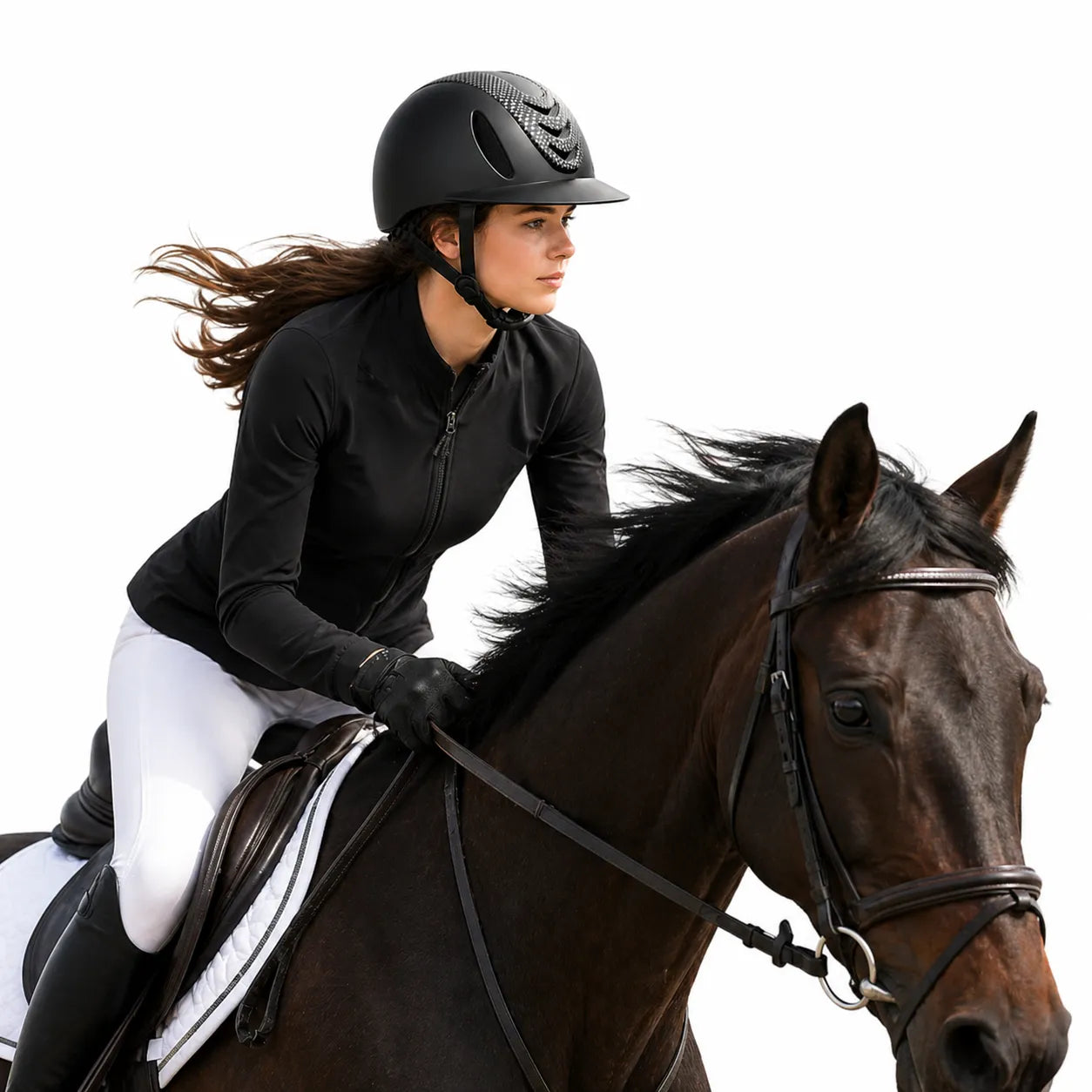Casque équitation adulte ado double couche mousse EPS – Image 4
