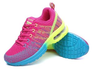 Baskets femme respirantes semelle bulles d'air