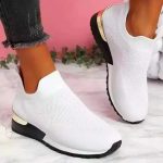Baskets femme maille innovante semelle amortissante