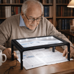 Loupe de lecture pliable pour seniors éclairage LED