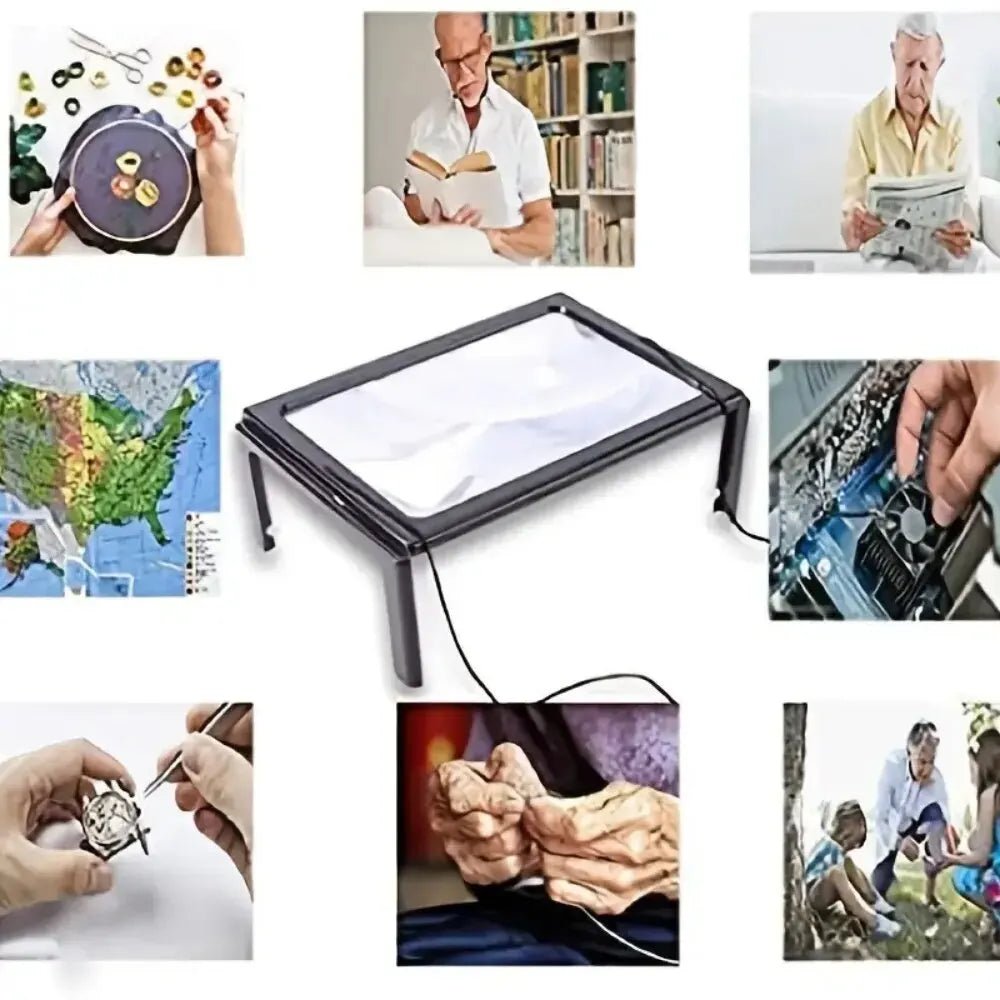 Loupe de lecture pliable pour seniors éclairage LED – Image 2