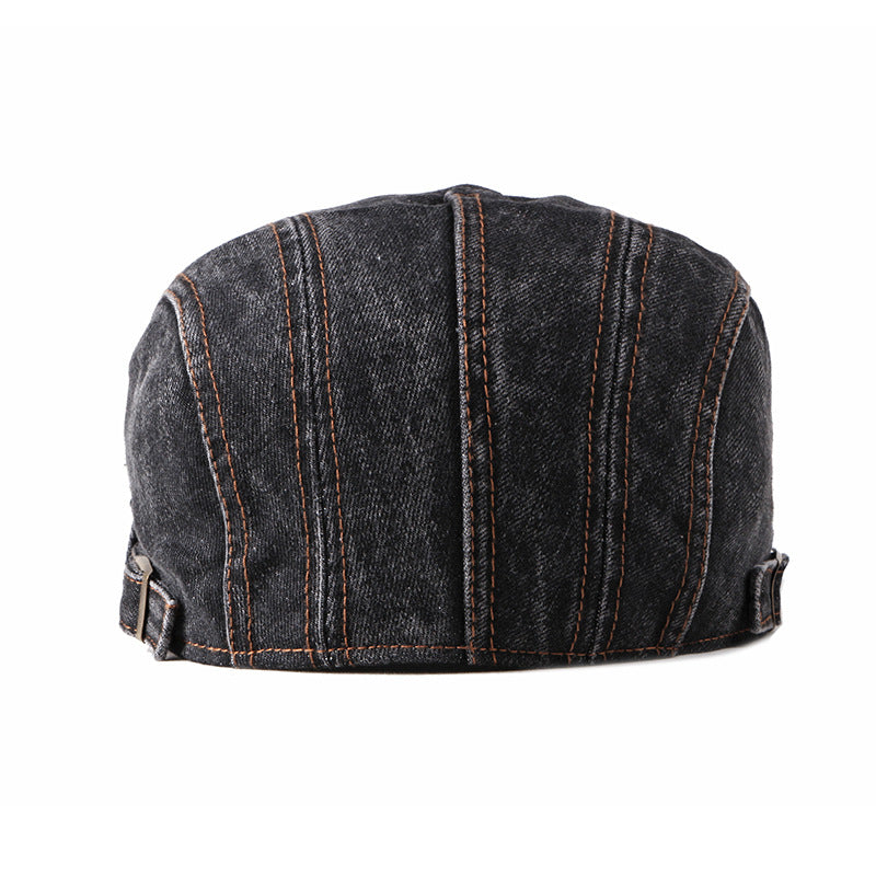 Casquette homme denim visière plate ajustable – Image 9