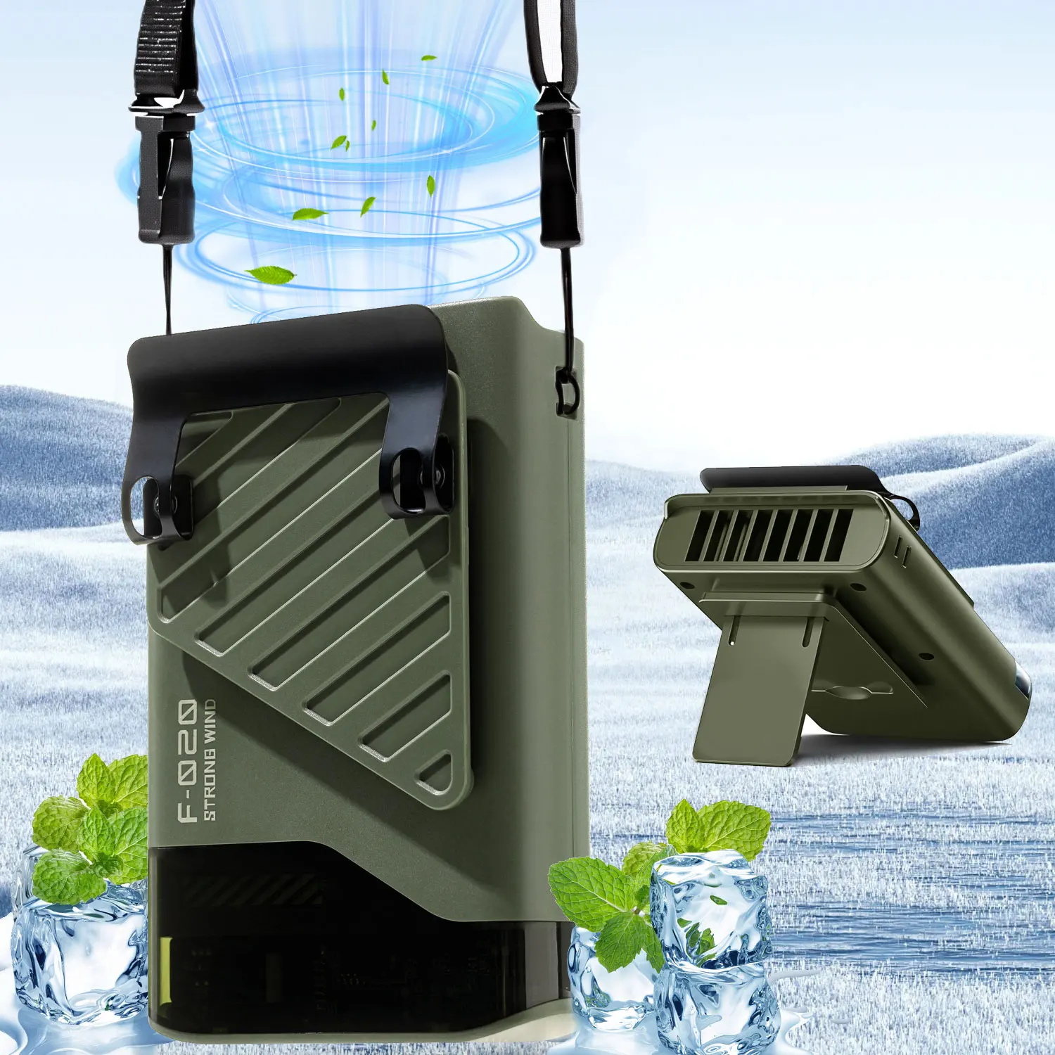 Ventilateur portable USB 7W avec vent naturel – Image 5