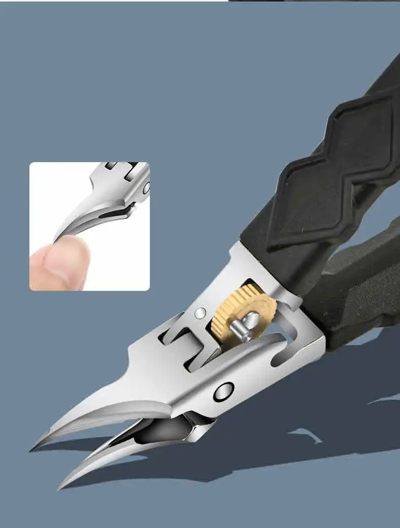 Coupe-ongles coudé lames précises avec verrouillage cuticules – Image 5