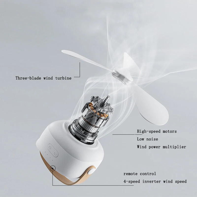 Ventilateur rechargeable 9h autonomie télécommande – Image 5
