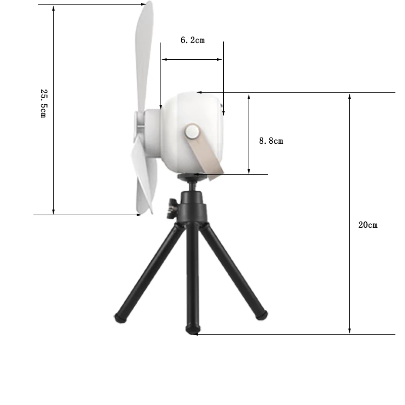 Ventilateur rechargeable 9h autonomie télécommande – Image 6