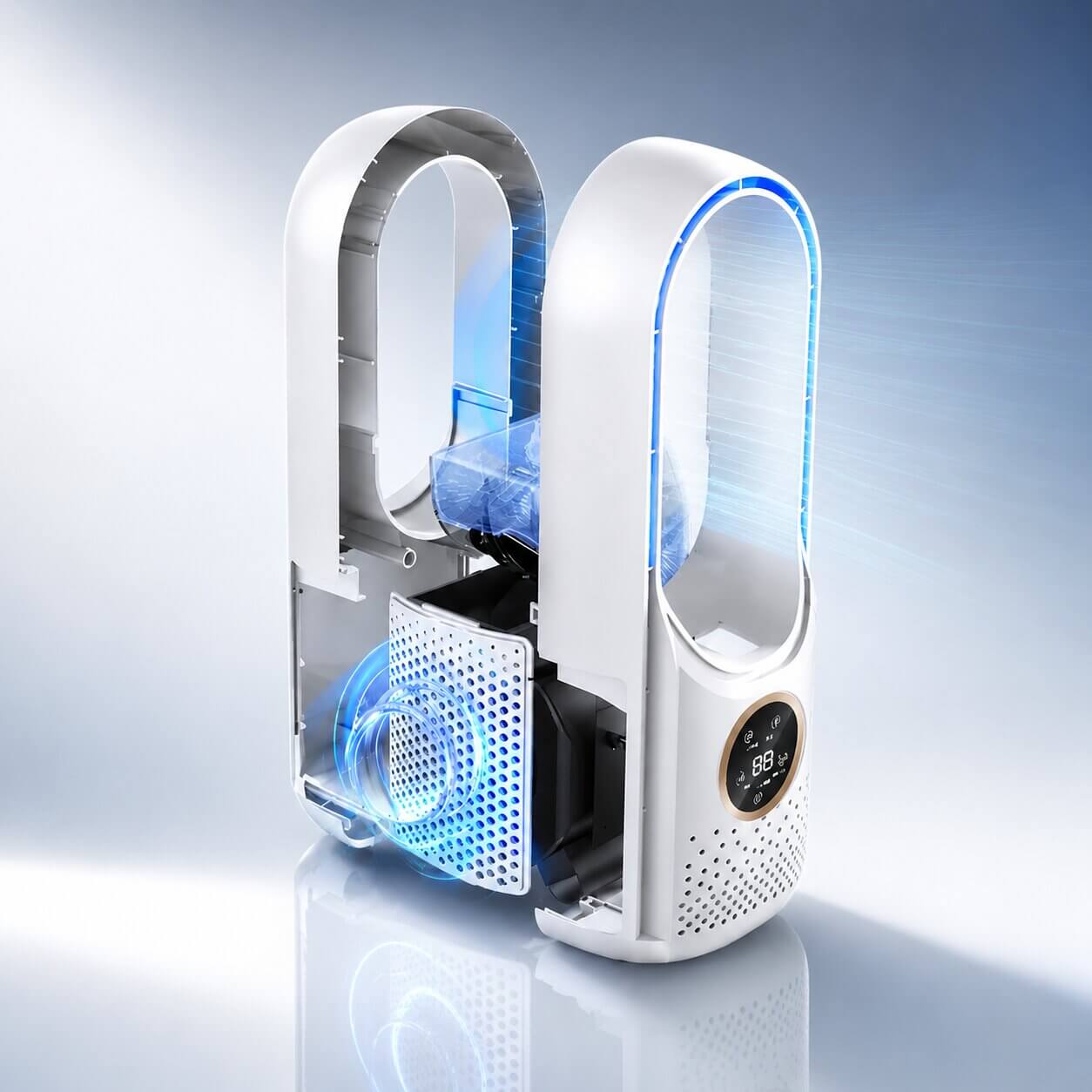 Ventilateur tour silencieux sans pales moderne – Image 10