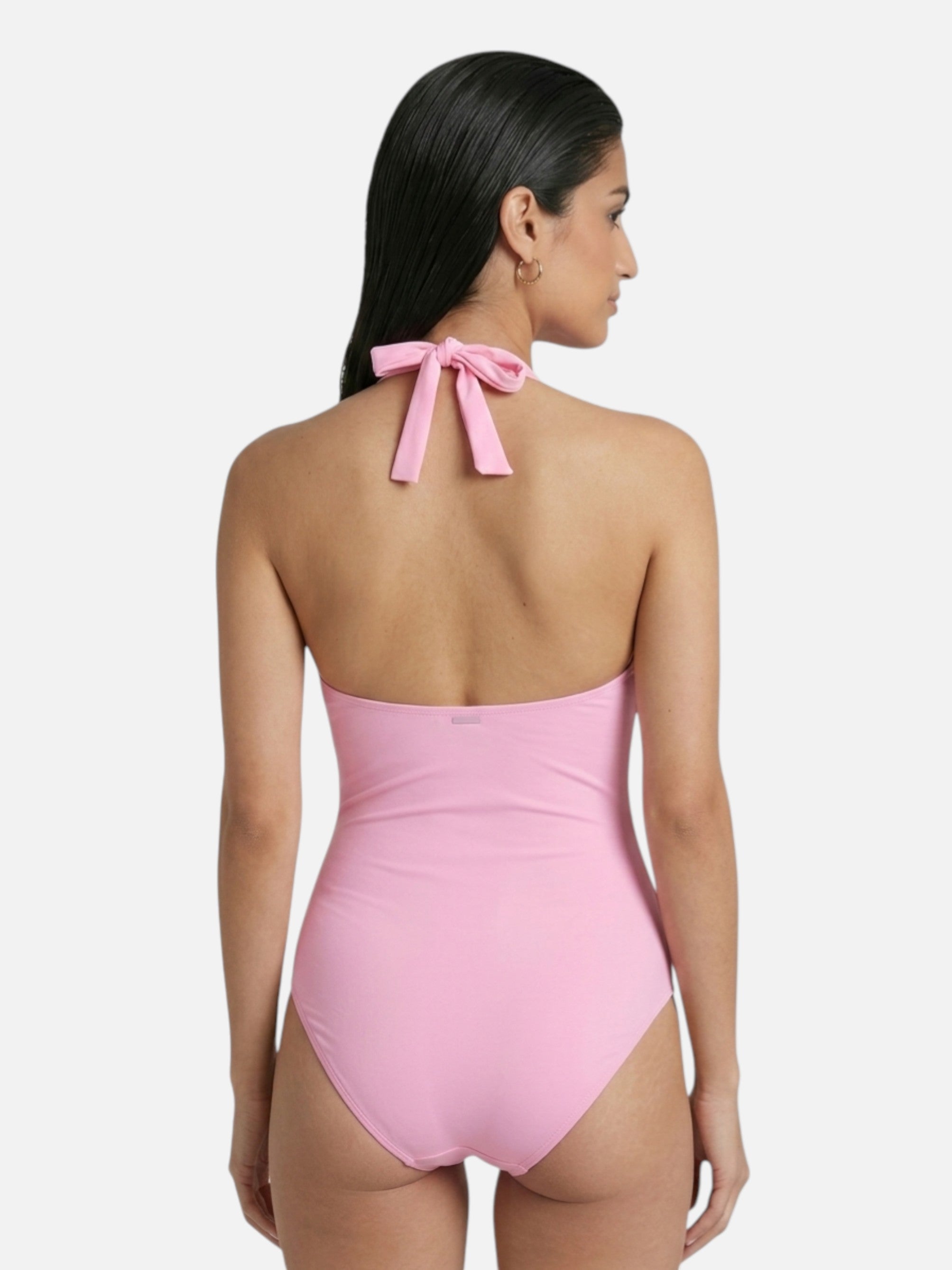 Maillot de bain une pièce femme col halter sculptant – Image 8