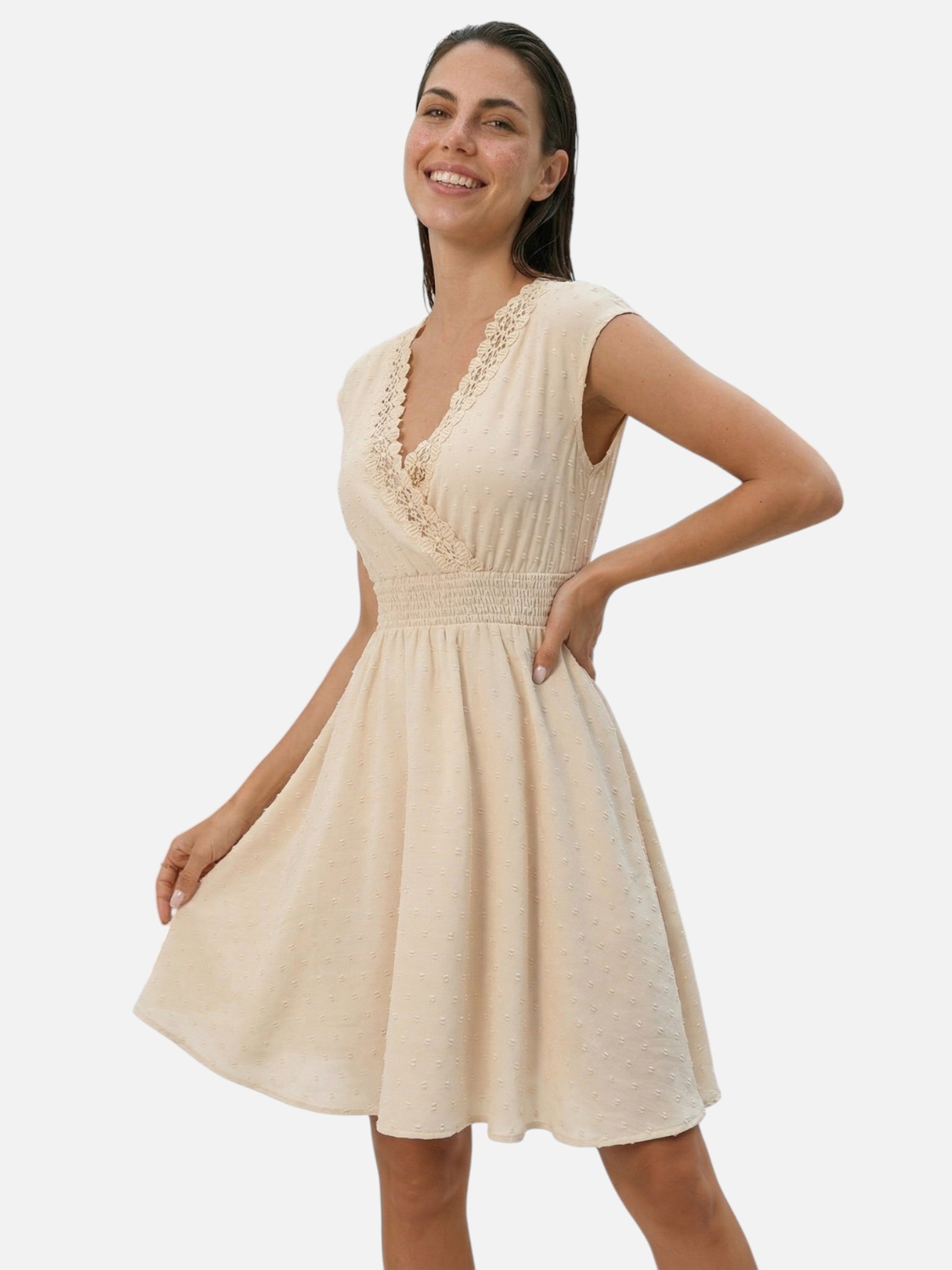 Robe femme intemporelle douce pour l'été – Image 2