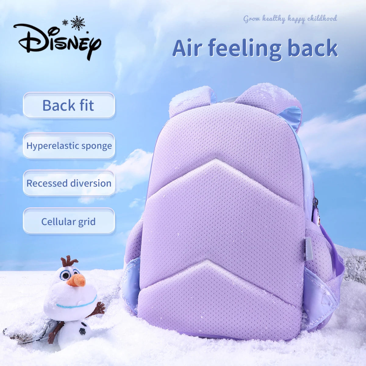 Sac à dos enfant Reine des Neiges léger polyester 8 litres – Image 3