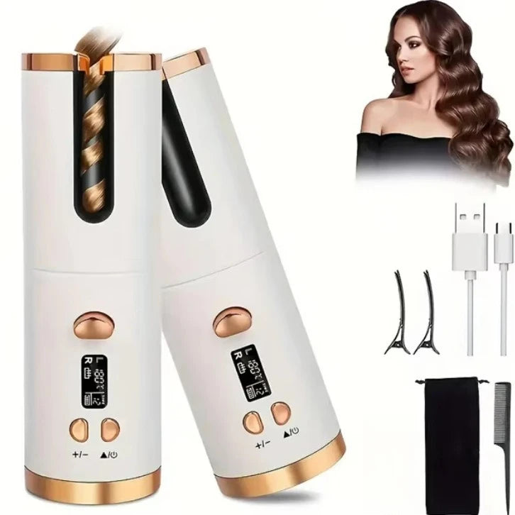 Fer à boucler sans fil rechargeable céramique rapide – Image 4