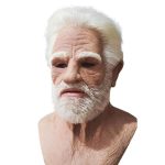 Masque visage entier latex naturel réaliste cosplay