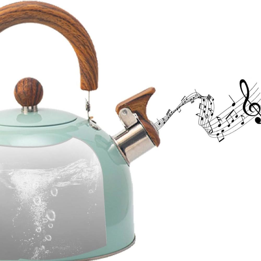 Bouilloire sifflante 2.5L acier inoxydable tous feux – Image 8