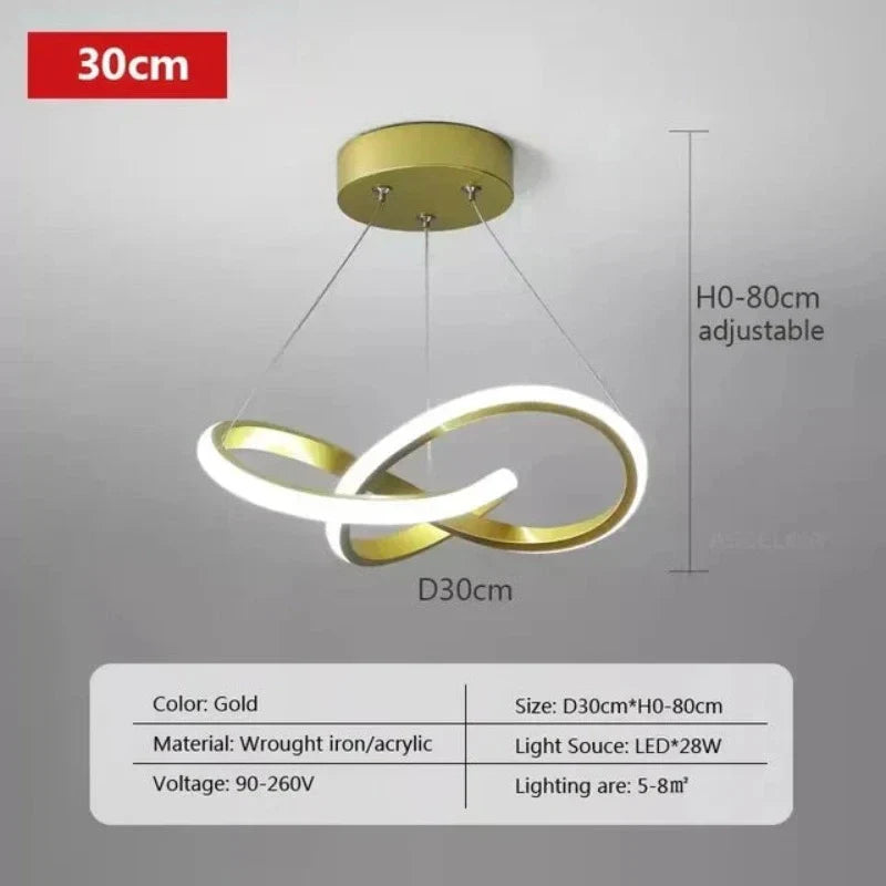 Plafonnier LED design avec télécommande, lumière tricolore – Image 10