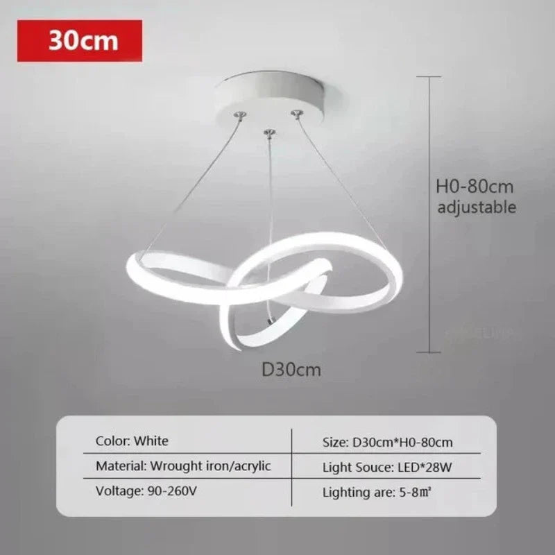 Plafonnier LED design avec télécommande, lumière tricolore – Image 9