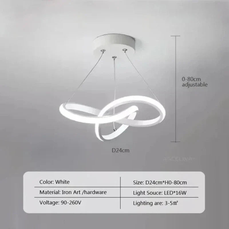 Plafonnier LED design avec télécommande, lumière tricolore – Image 7