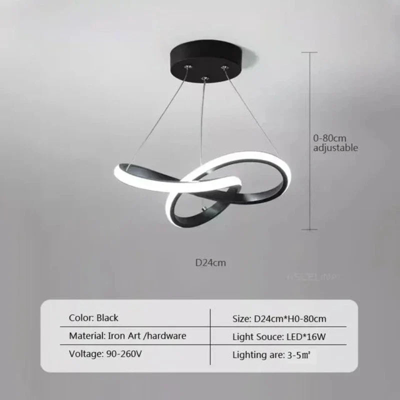 Plafonnier LED design avec télécommande, lumière tricolore – Image 6