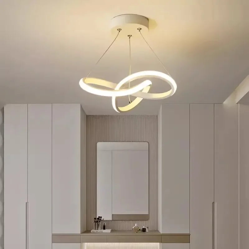Plafonnier LED design avec télécommande, lumière tricolore – Image 2