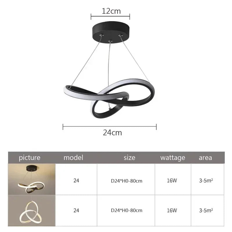 Plafonnier LED design avec télécommande, lumière tricolore – Image 11